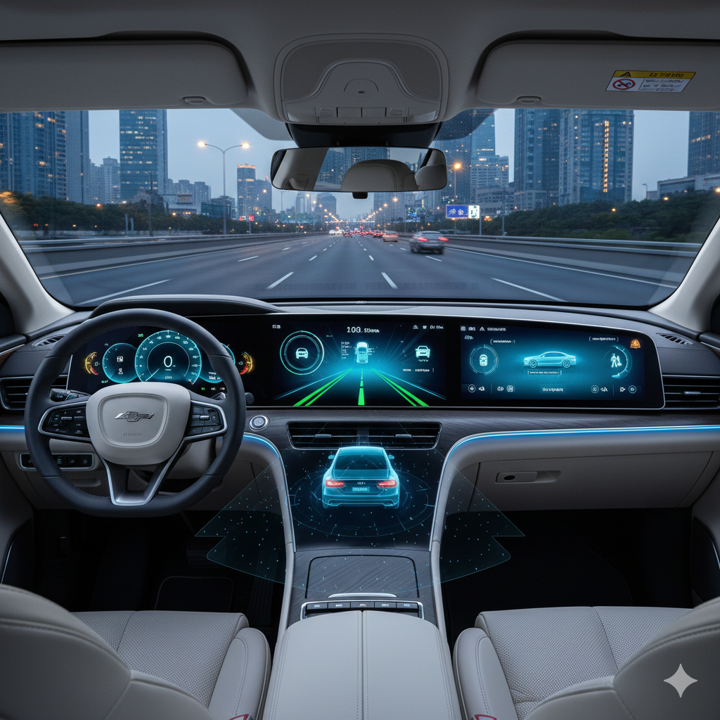 Teknologi Advanced Driver-Assistance Systems (ADAS) di Mobil Asia.